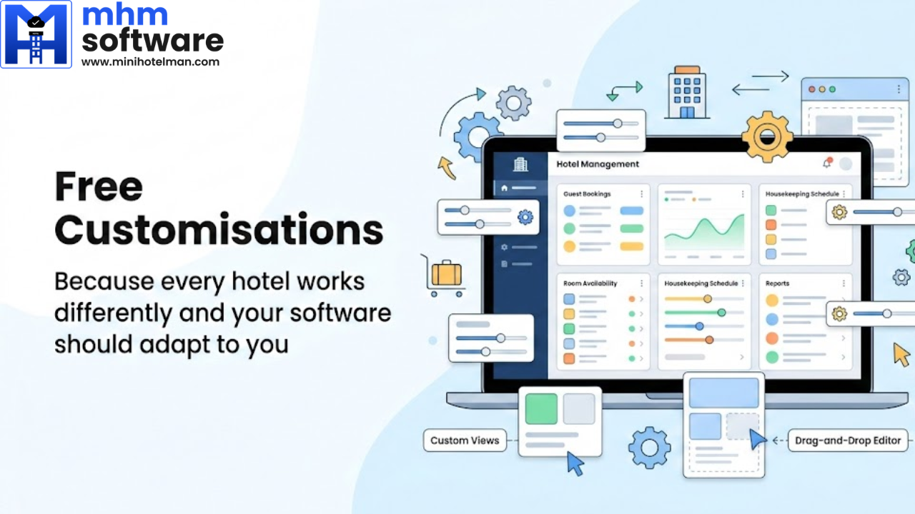 Free customisations hotel management software